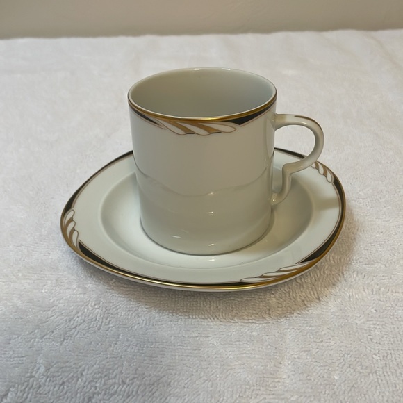 COPY - Mikasa Omega Black White  8 oz Teacup and Saucer - Picture 4 of 8